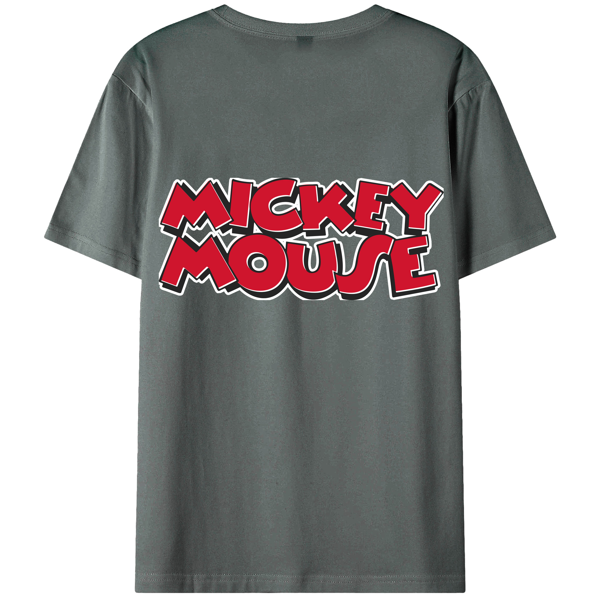 （画像用） ミッキーマウス Mickey Mouse 綿100％半袖Tシャツ（背面プリント）